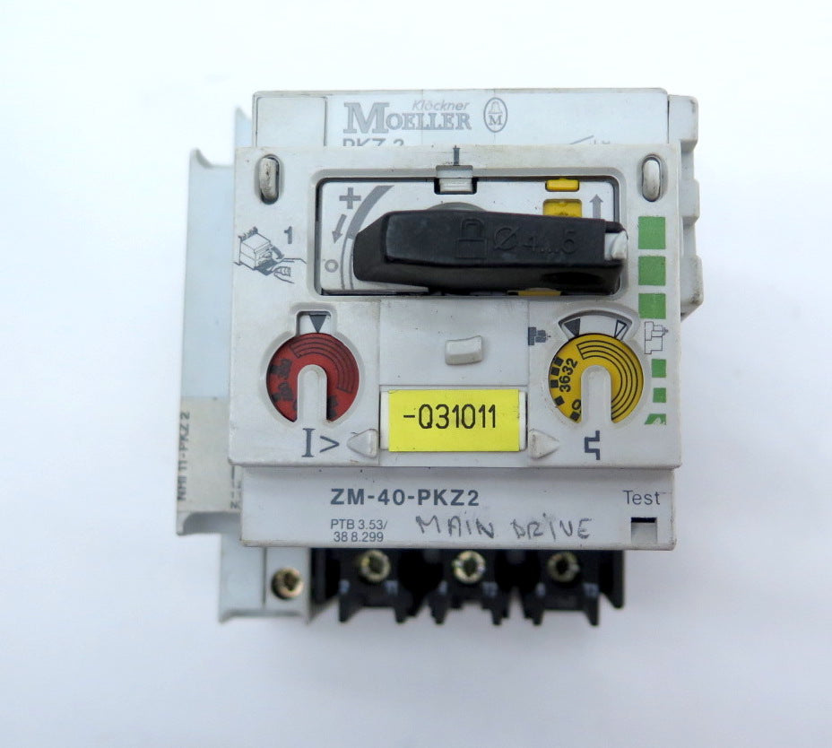 Klockner Moeller ZM-40-PKZ2 Manual Motor Starter - Advance Operations