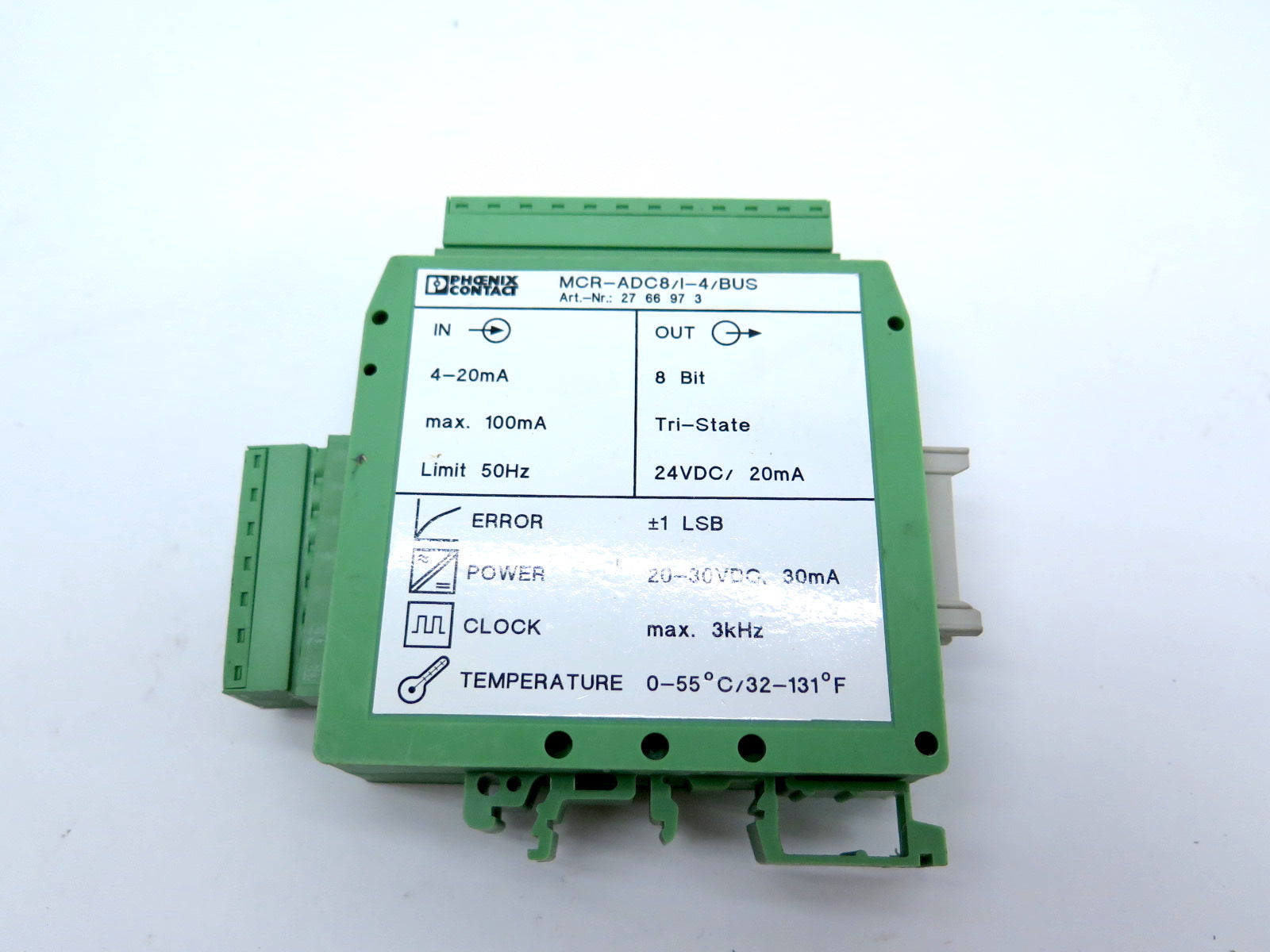 Phoenix Contact MCR-ADC8/I-4/BUS Analog To Digital Converter - Advance Operations