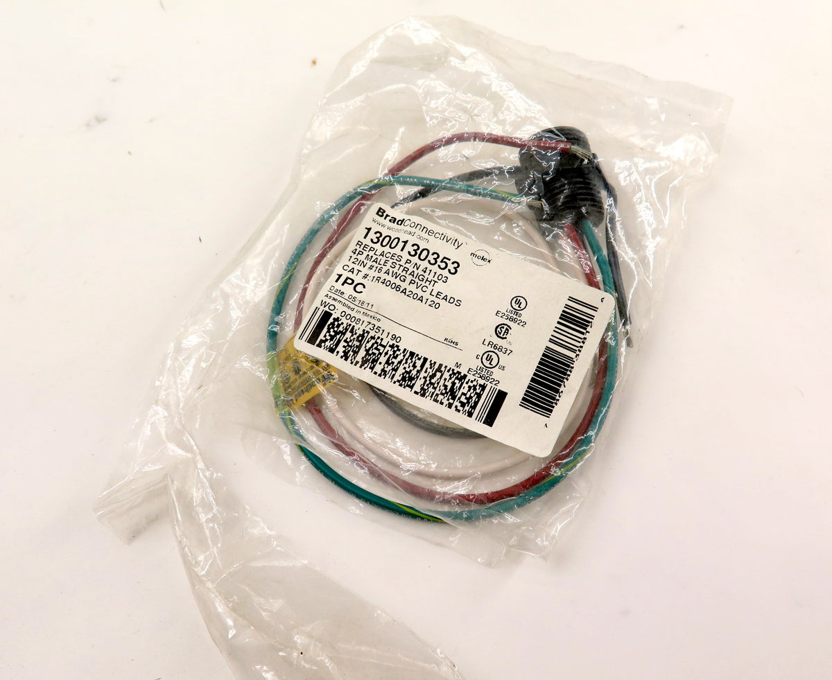 Brad Connectivity 1R4006A20A120 4P Male Straight Cordset - Advance Operations