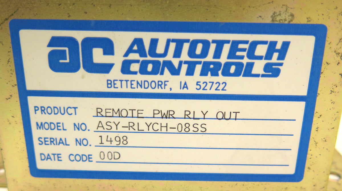 Autotech Controls ASY-RLYCH-08SS Remote Power Relay Output - Advance Operations
