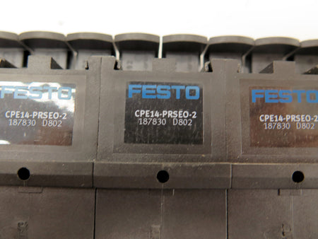 Festo CPE14-PRSEO-2 Manifold Block (8) & CPE14-PRS-EP Block (1) - Advance Operations