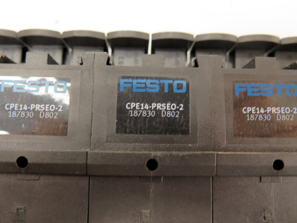 Festo CPE14-PRSEO-2 Manifold Block (8) & CPE14-PRS-EP Block (1) - Advance Operations