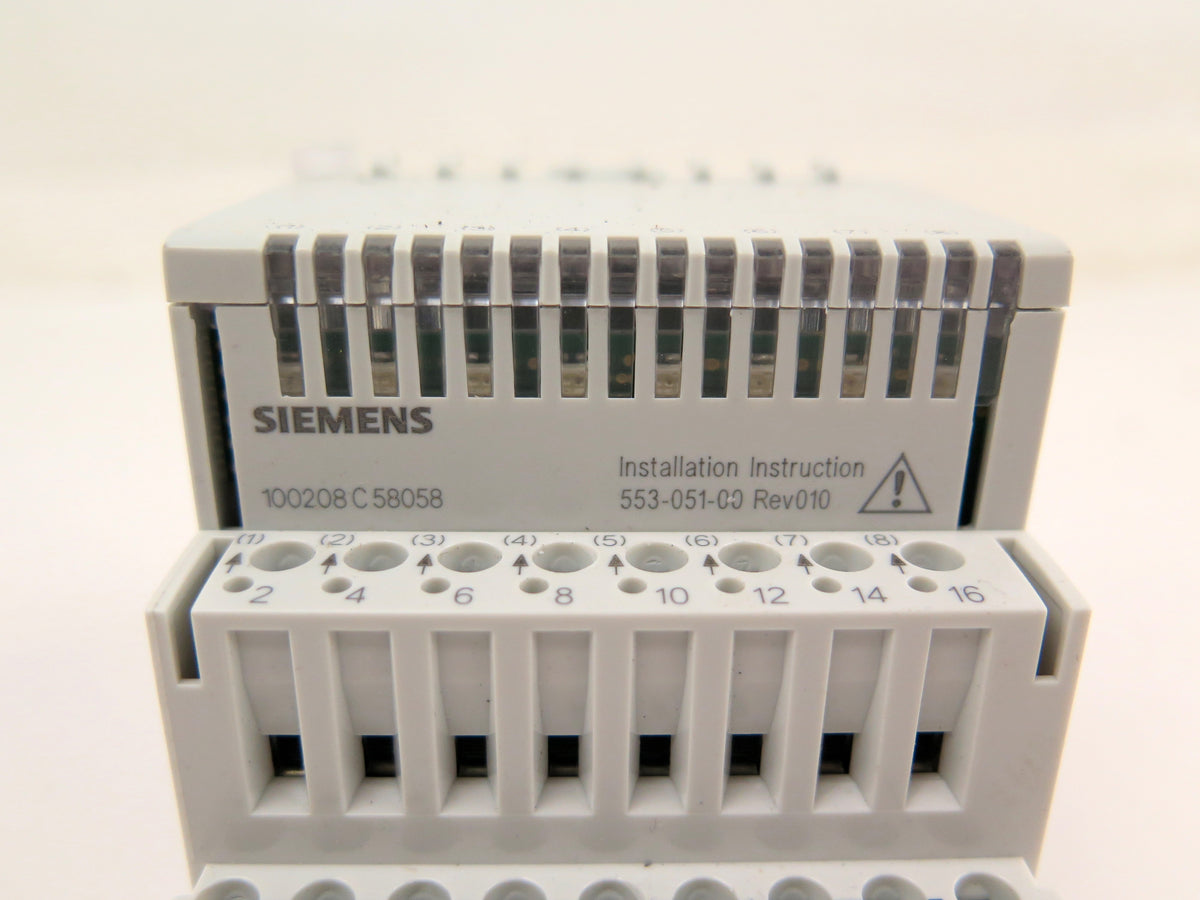 Siemens TXM1.8D I/O 8 Input Digital Module - Advance Operations
