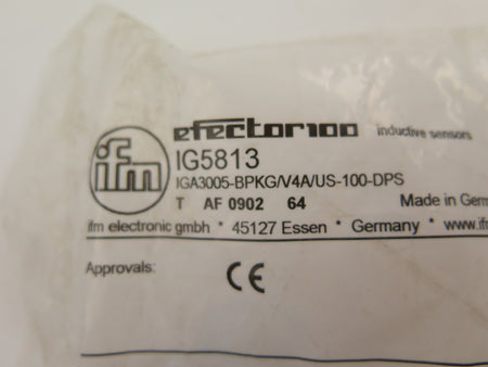 IFM IG5813 Photoelectric Sensor / Switch - Advance Operations