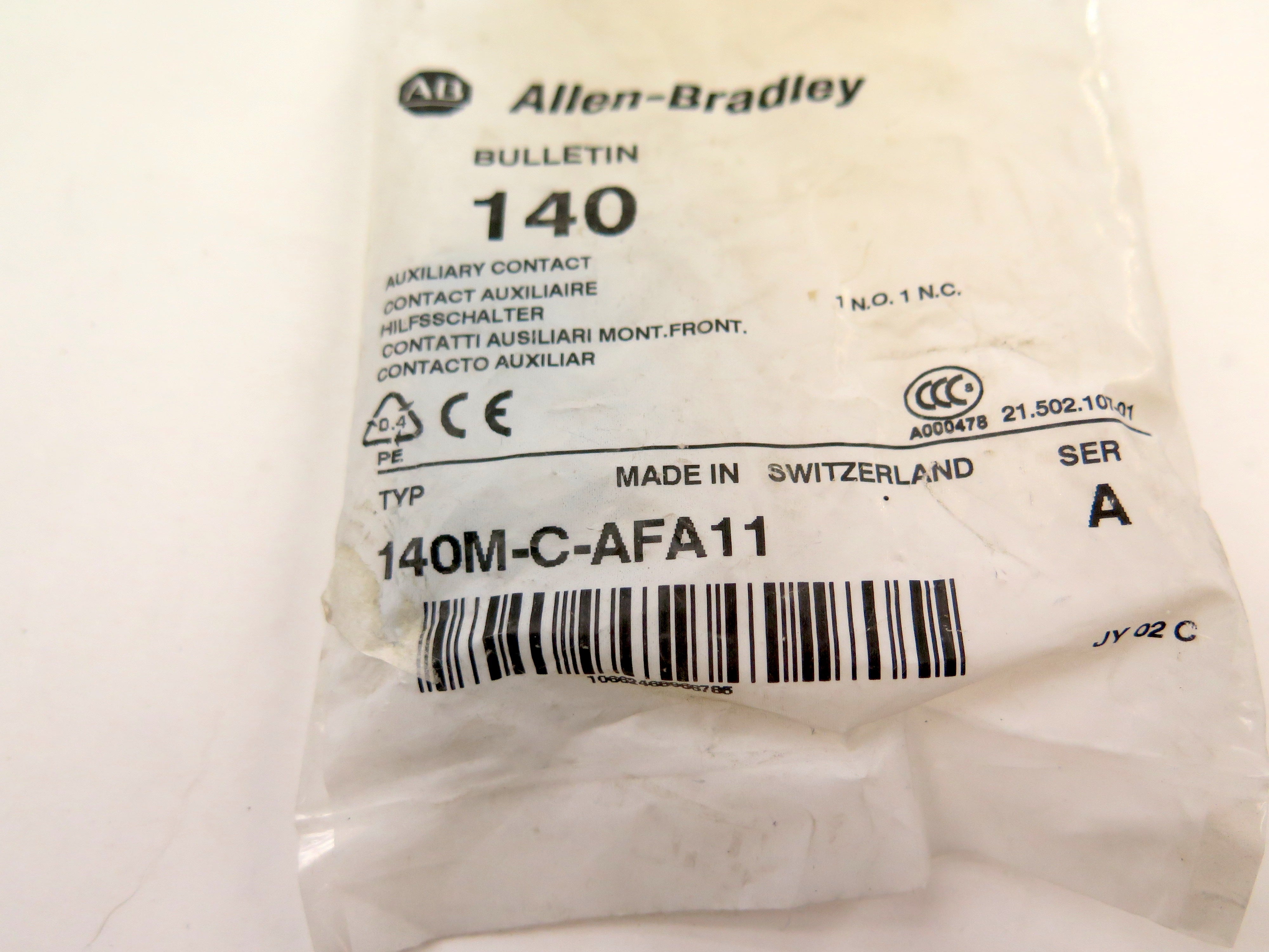Allen-Bradley 140M-C-AFA11 Auxiliary Contact Block Series - Advance Operations