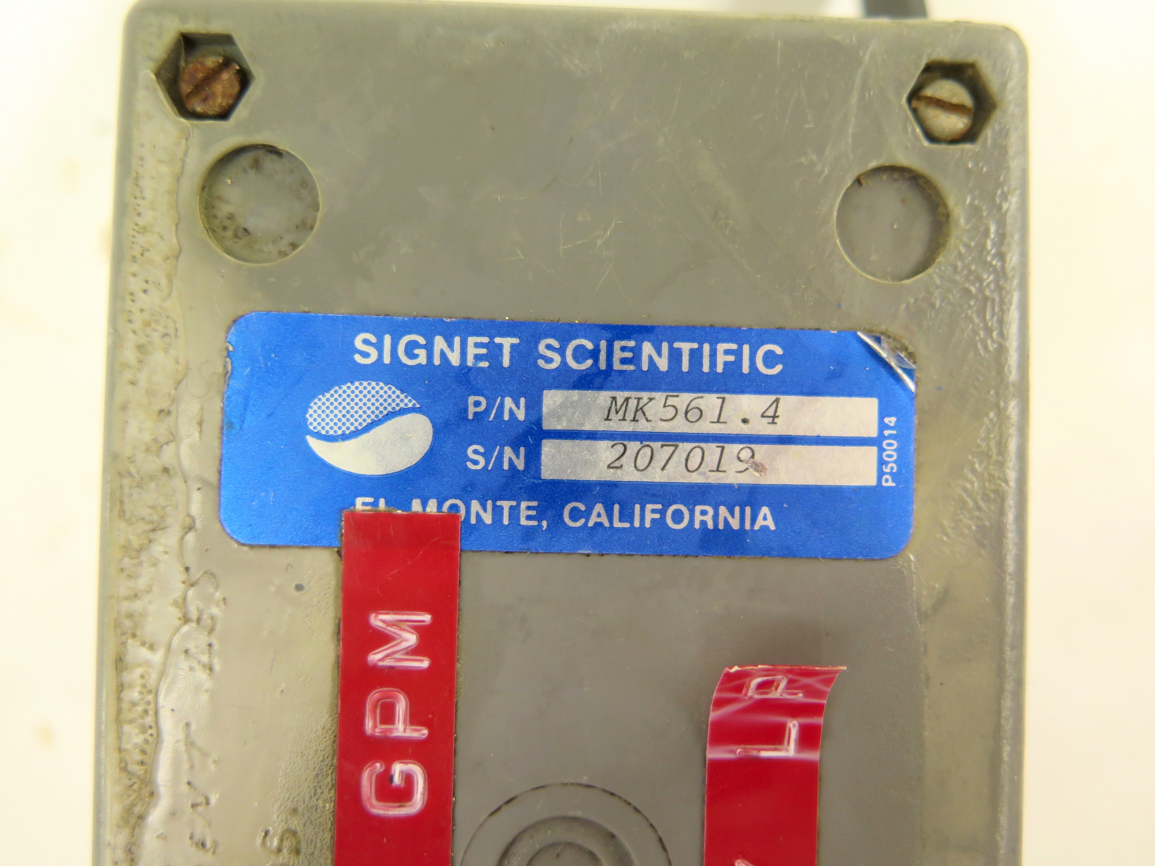 Georg Fischer Signet Scientific MK561.4 Fluid Flow Test Indicator - Advance Operations