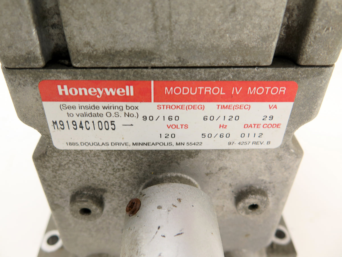 Honeywell M9194C1005 Modutrol IV Motor Actuator REV.B - Advance Operations