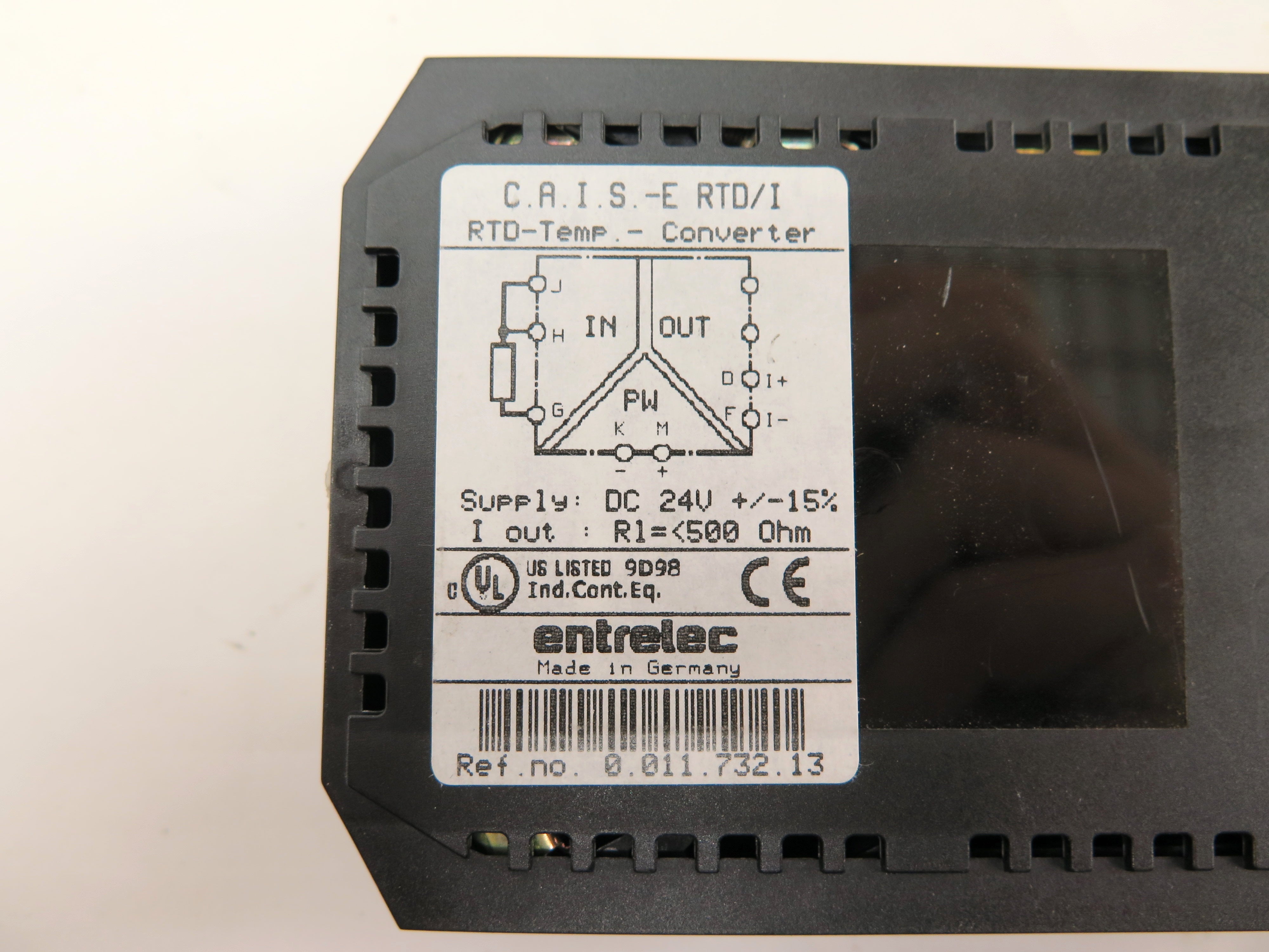 Entrelec C.A.I.S.-E RTD/I Converter DC 24V 0.011.732.13 - Advance Operations