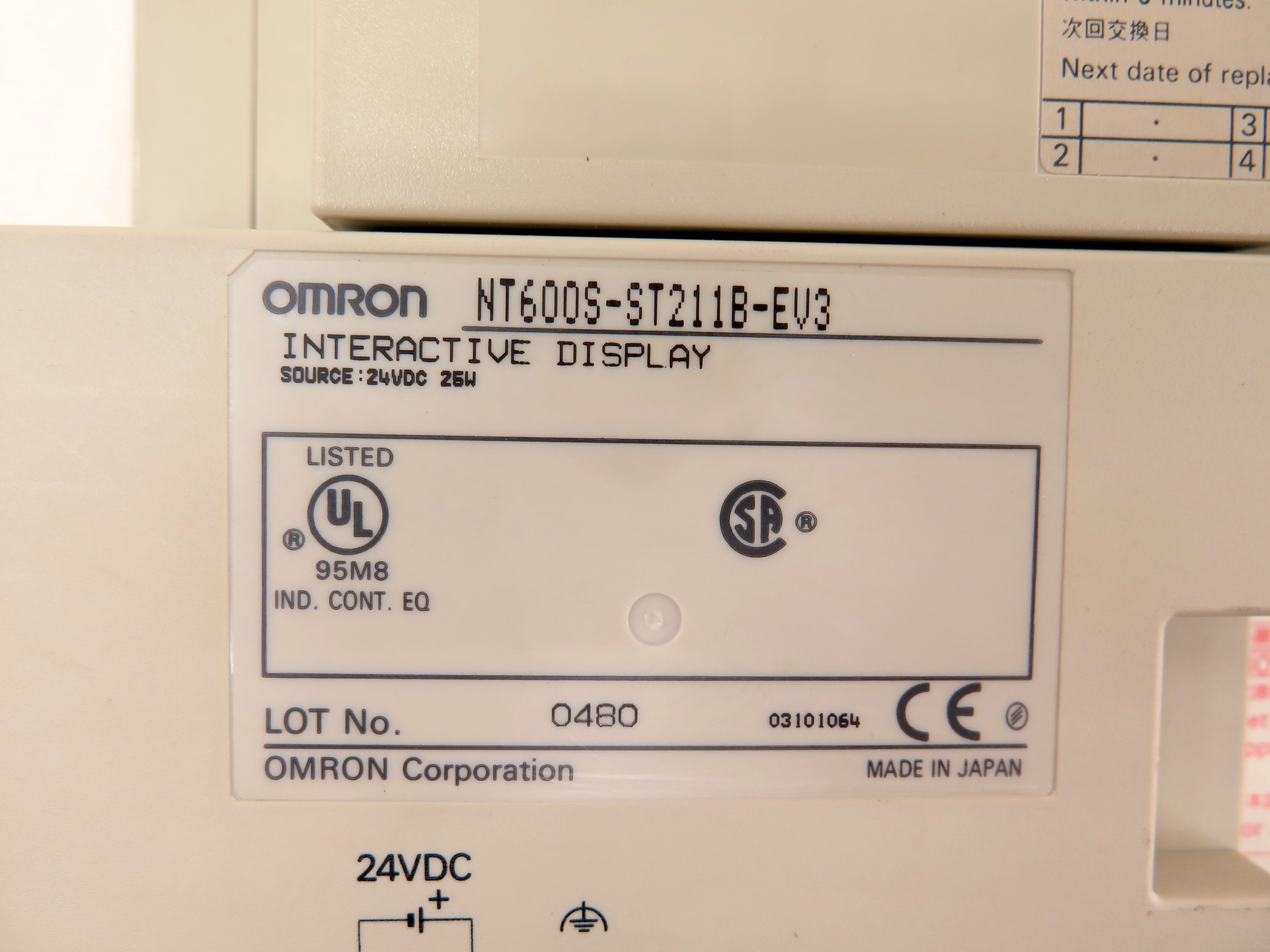 Omron NT600S-ST211B-EV3 Interactive Display HMI Module 24VDC - Advance Operations