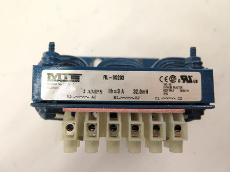 MTE RL-00203 3 Phase Line Reactor 600V Max 50/60Hz 2A 32.0mH - Advance Operations