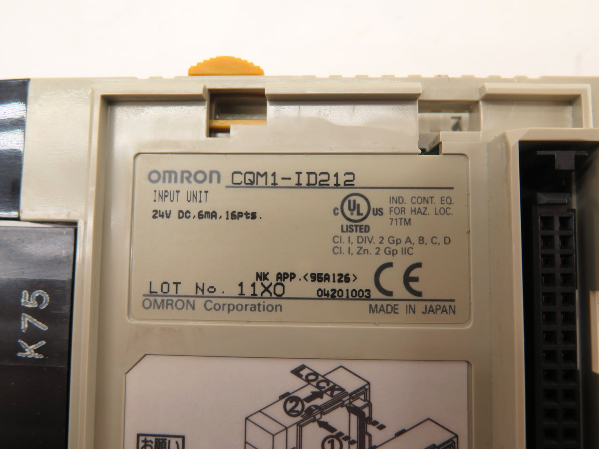 Omron CQM1-ID212 Input Module Unit 24Vdc - Advance Operations