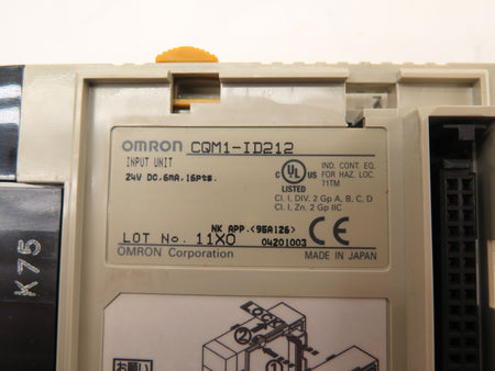Omron CQM1-ID212 Input Module Unit 24Vdc - Advance Operations