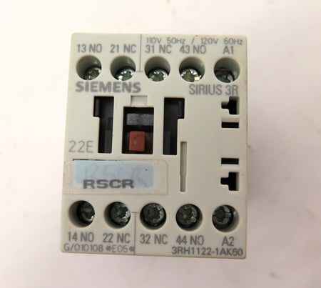 Siemens 3RH1122-1AK60 Contactor / Relay 120V Coil - Advance Operations