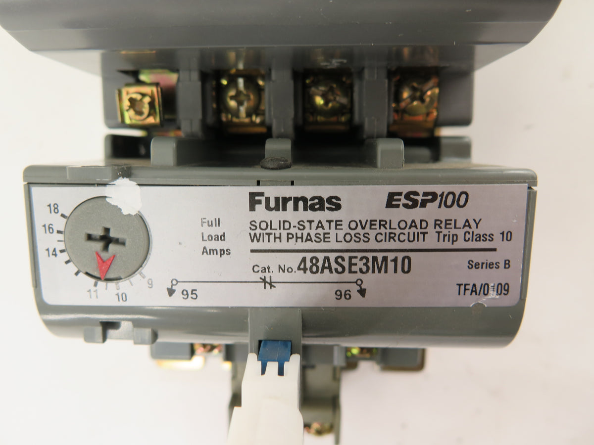 Furnas 14DS+32A*51 Size 1 Starter & 48ASE3M10 Overload Relay 9-18A - Advance Operations