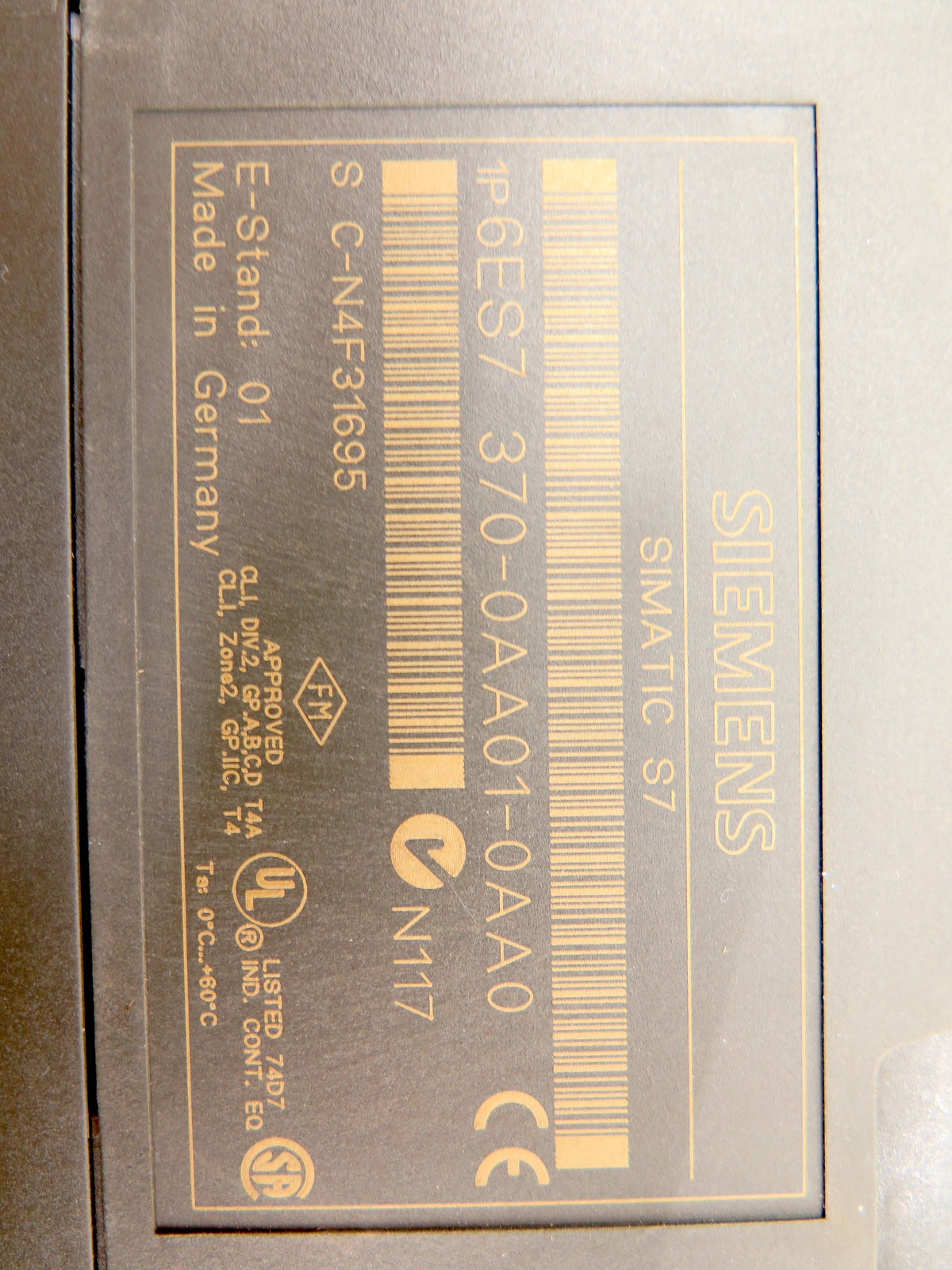 Siemens SM370 Simatic S7 6ES7 370-0AA01-0AA0 Dummy Module - Advance Operations