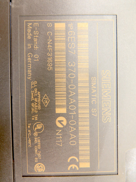 Siemens SM370 Simatic S7 6ES7 370-0AA01-0AA0 Dummy Module - Advance Operations