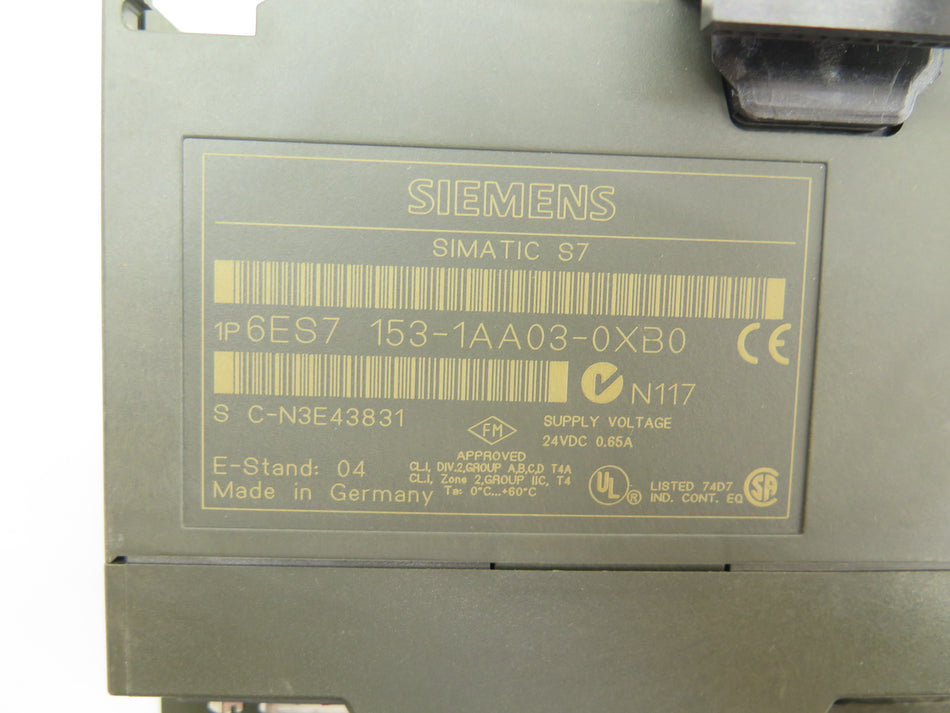 Siemens 6ES7 153-1AA03-0XB0 Interface Module - Advance Operations