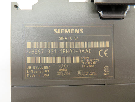 Siemens 6ES7 321-1EH01-0AA0 Input Module - Advance Operations