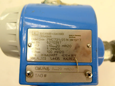 Endress + Hauser PMC731-S51K3M19Y7 Pressure Transmitter Cerabar - Advance Operations