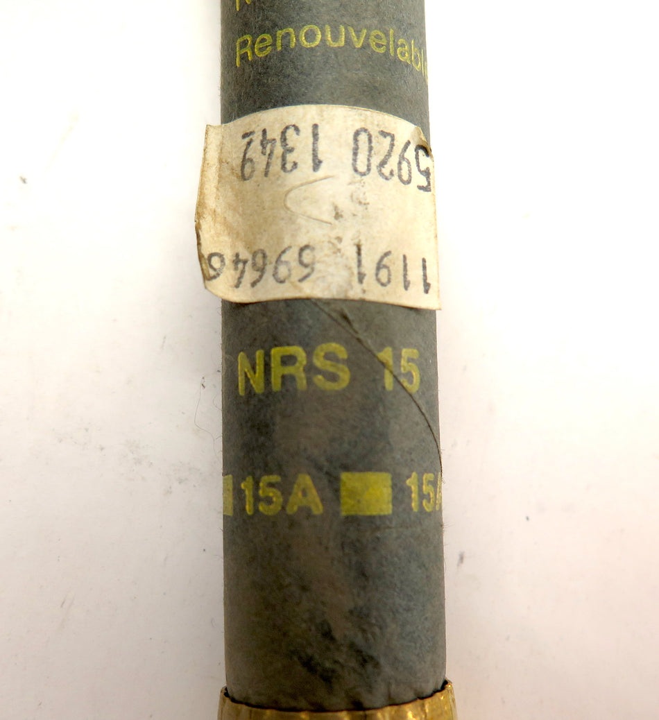 Gould Shawmut NRS 15 / NRS15 15 Amps Fuse LOT OF 5 - Advance Operations