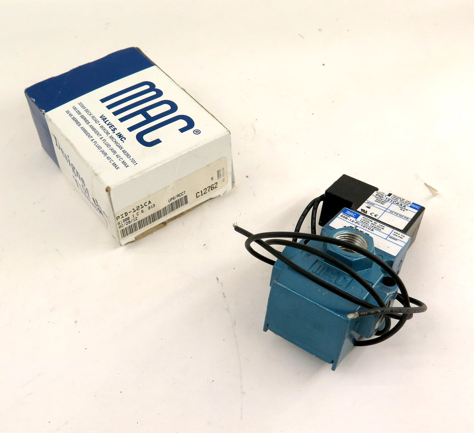 MAC 55B-12-PI-121CA Solenoid Valve & PID-121CAAA Solenoid - Advance Operations