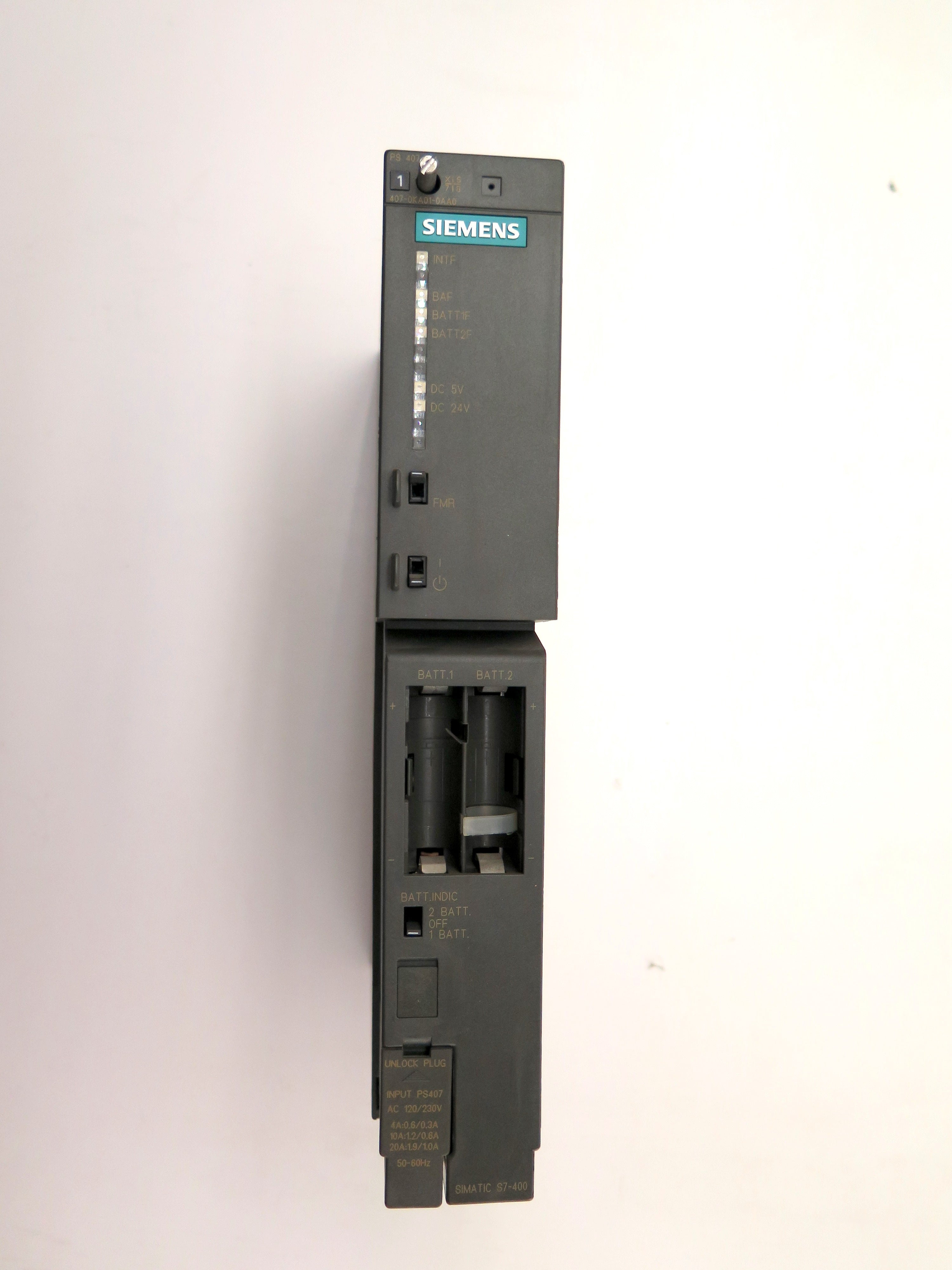 Siemens 6ES7 407-0KA01-0AA0 Simatic S7 Power Supply Module - Advance Operations