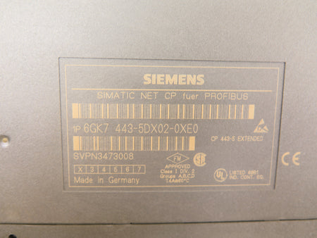Siemens 6GK7 443-5DX02-0XE0 Simatic NET CP Fuer Profibus - Advance Operations
