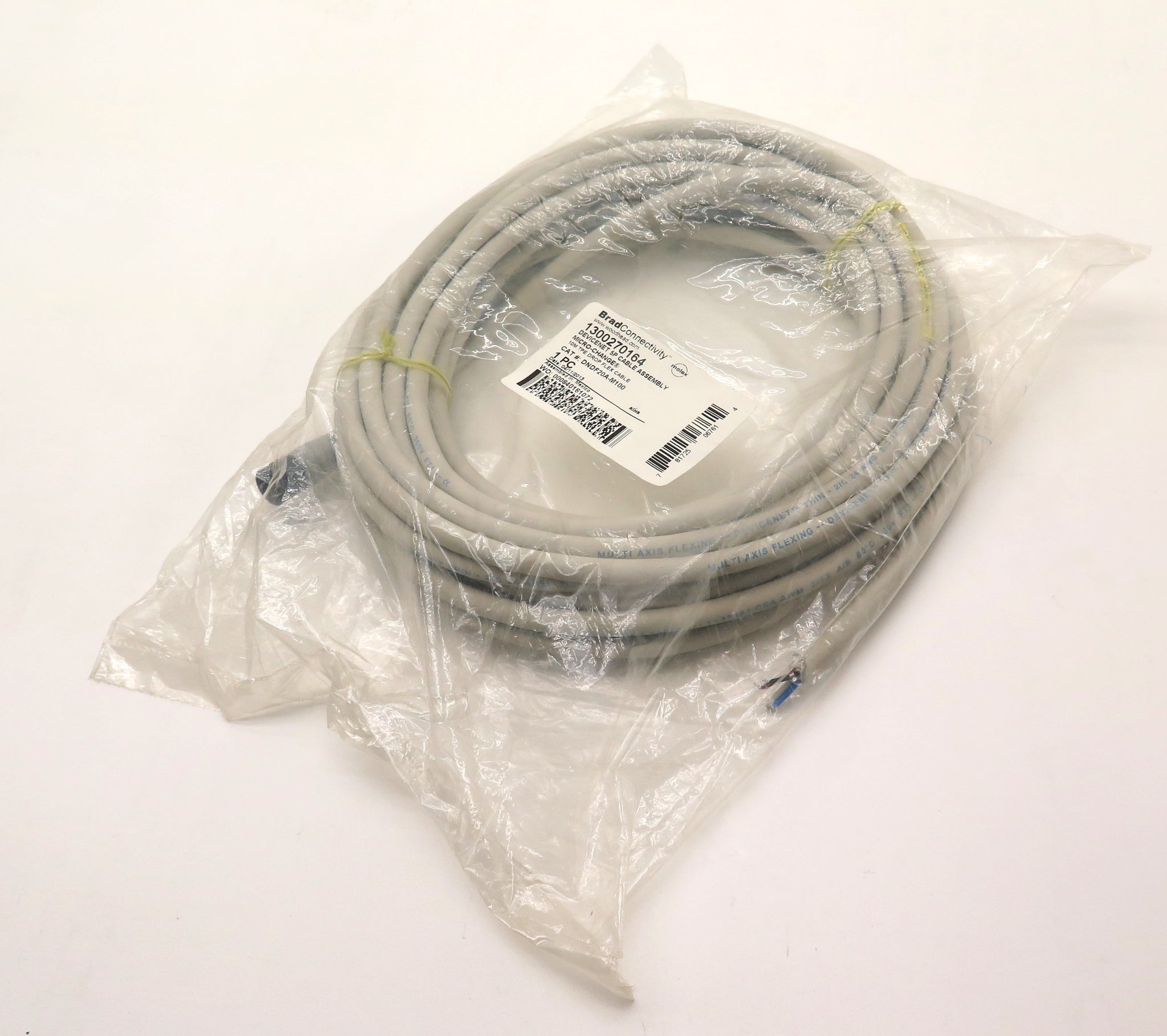 Devicenet Cable Assembly Molex / Woodhead 1300270164 DeviceNet 5P Cable Assembly Micro-Change ...
