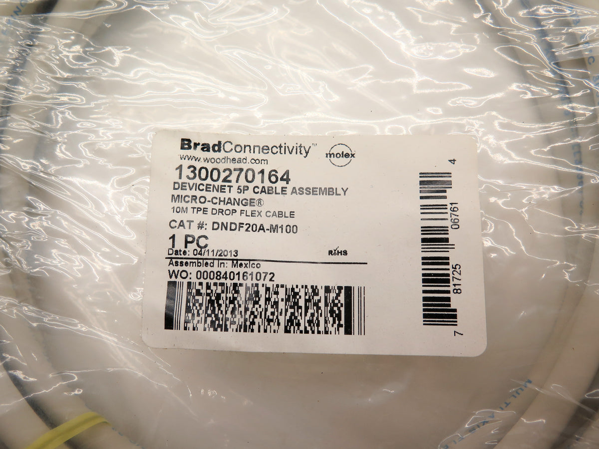 Molex / BradConnectivity 1300270164 DeviceNet 5P Cable Assembly Micro-Change - Advance Operations