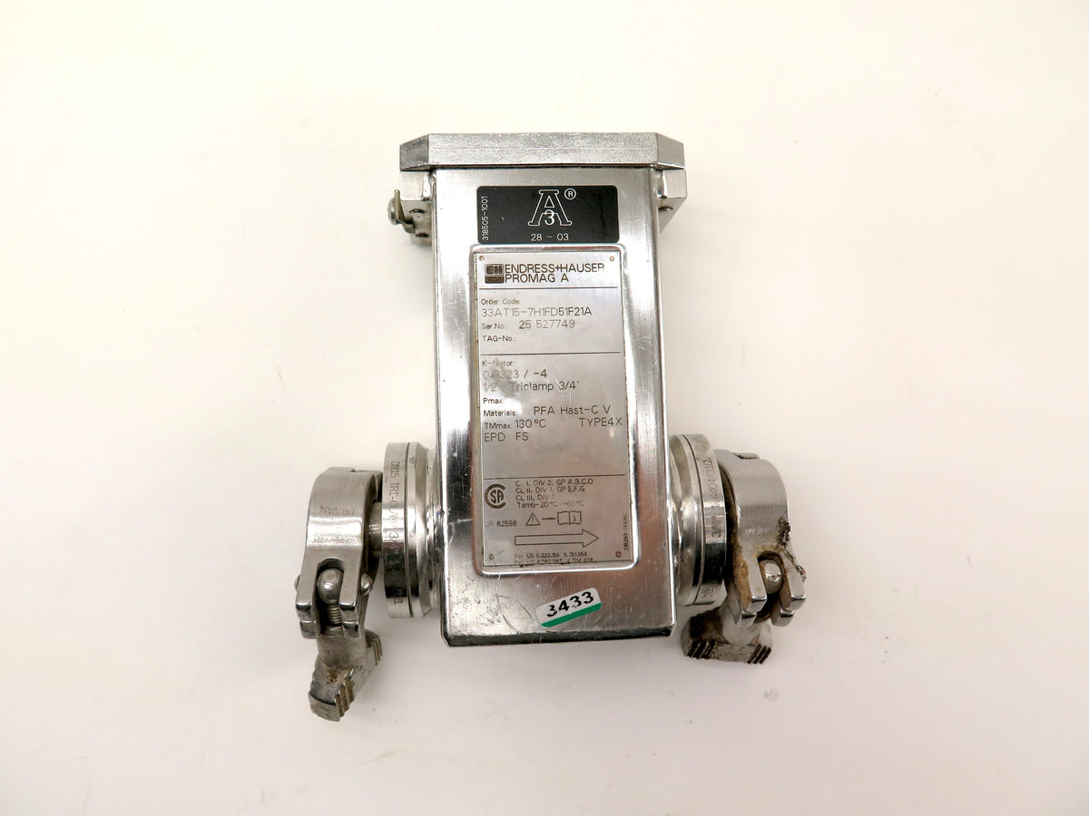 Endress + Hauser 33AT15-7H1FD51F21A Flowmeter 1/2" - Advance Operations