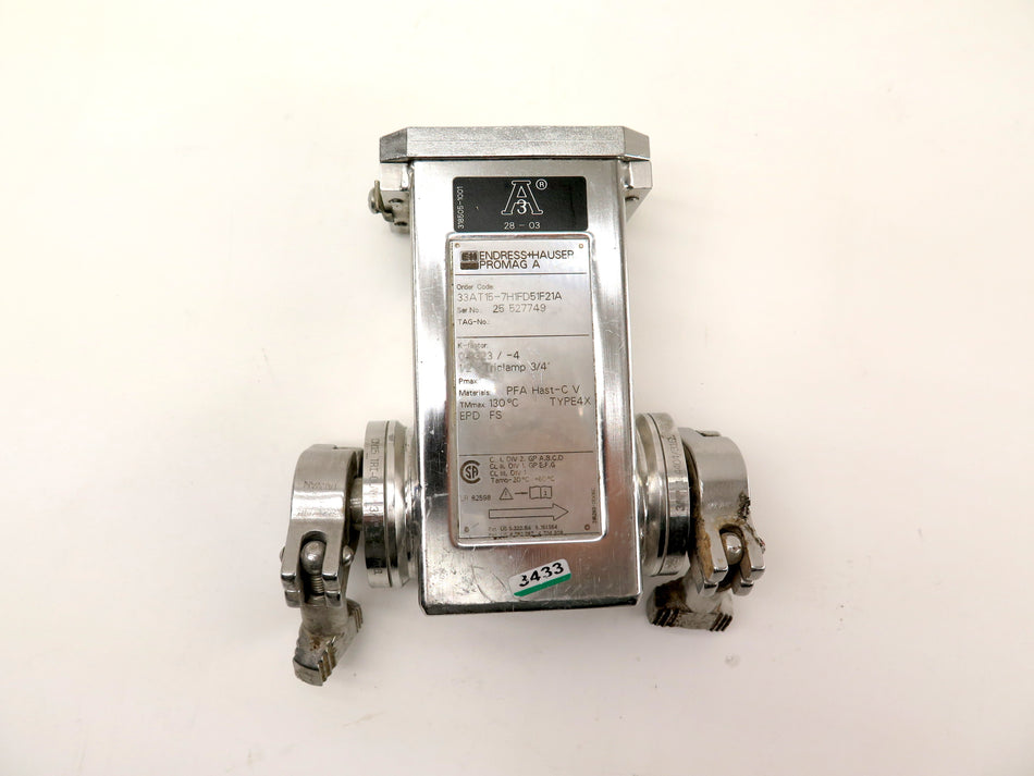 Endress + Hauser 33AT15-7H1FD51F21A Flowmeter 1/2" - Advance Operations