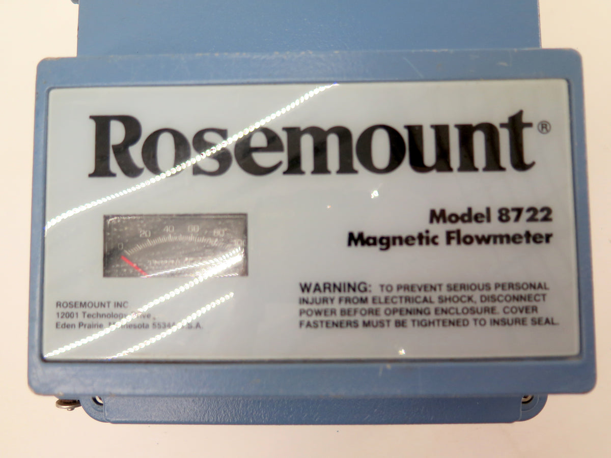 Rosemount Model 8722 RA12C1N6 Magnetic Flowmeter 120V 15W - Advance Operations