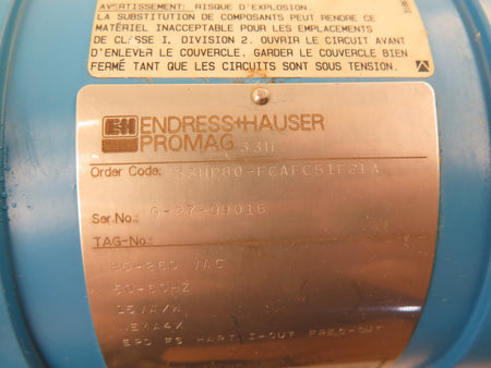 Endress + Hauser 33HP80-FCAFC51F21A Promag 33H 85-260V Flow Meter Transmitter - Advance Operations
