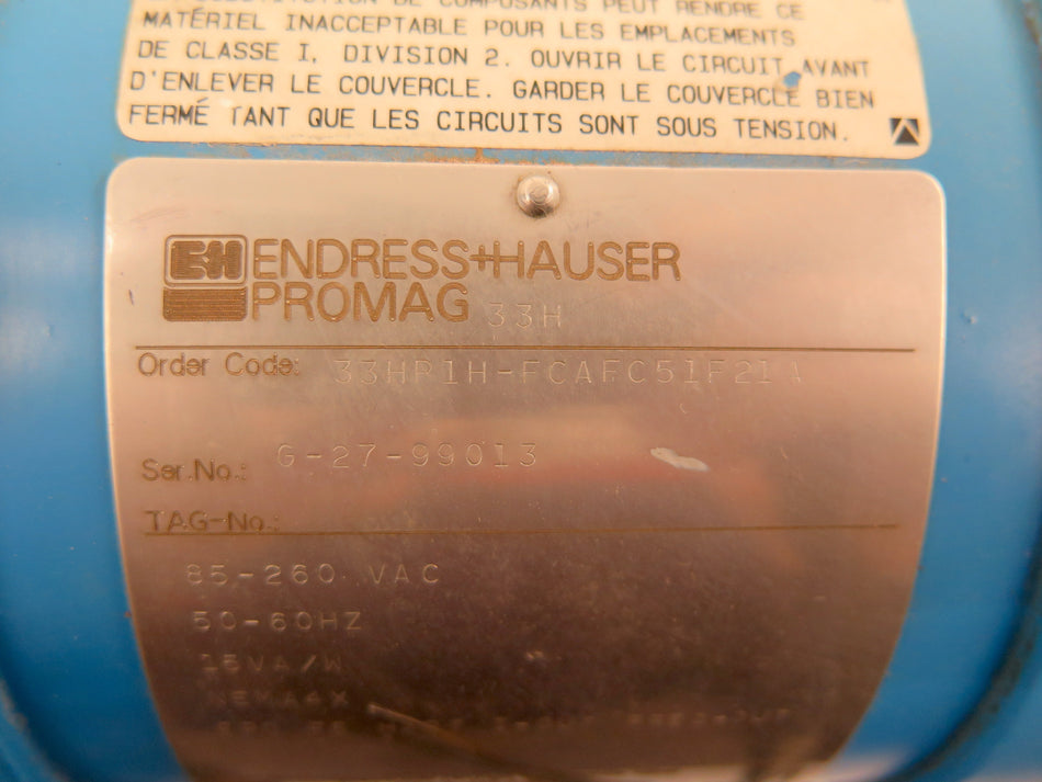 Endress + Hauser 33HP1H-FCAFC51F21 Promag 33H Transmitter - Advance Operations