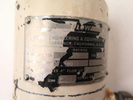 Peeco / Power Engineering & Equipment Co Model: EP / 7346-D-3 Flow Switch - Advance Operations