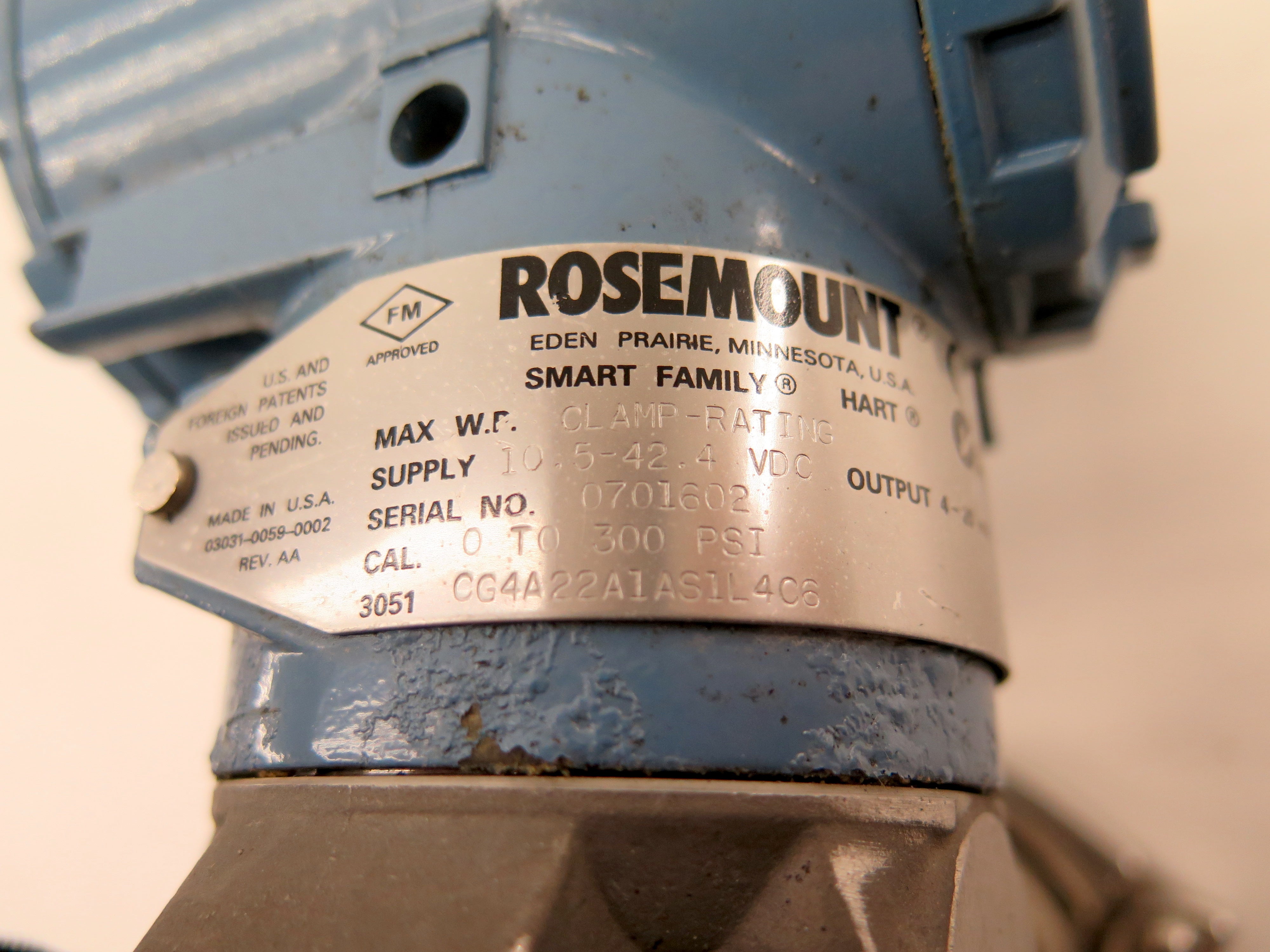 Rosemount 3051 CG4A22A1AS1L4C6 Pressure Transmitter & Sensor - Advance Operations