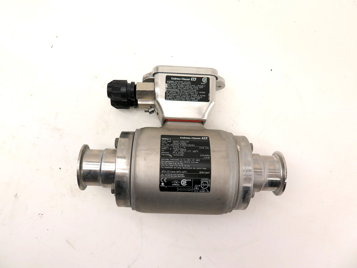 Endress + Hauser 53H50-4W04/101 Flow Meter Stainless Steel 2" - Advance Operations
