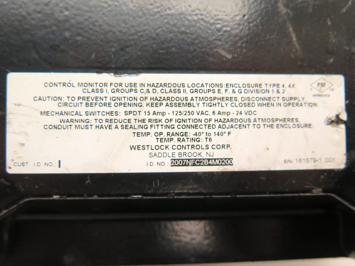 Westlock Controls 2007NFC2B4M0200 Positioner - Advance Operations