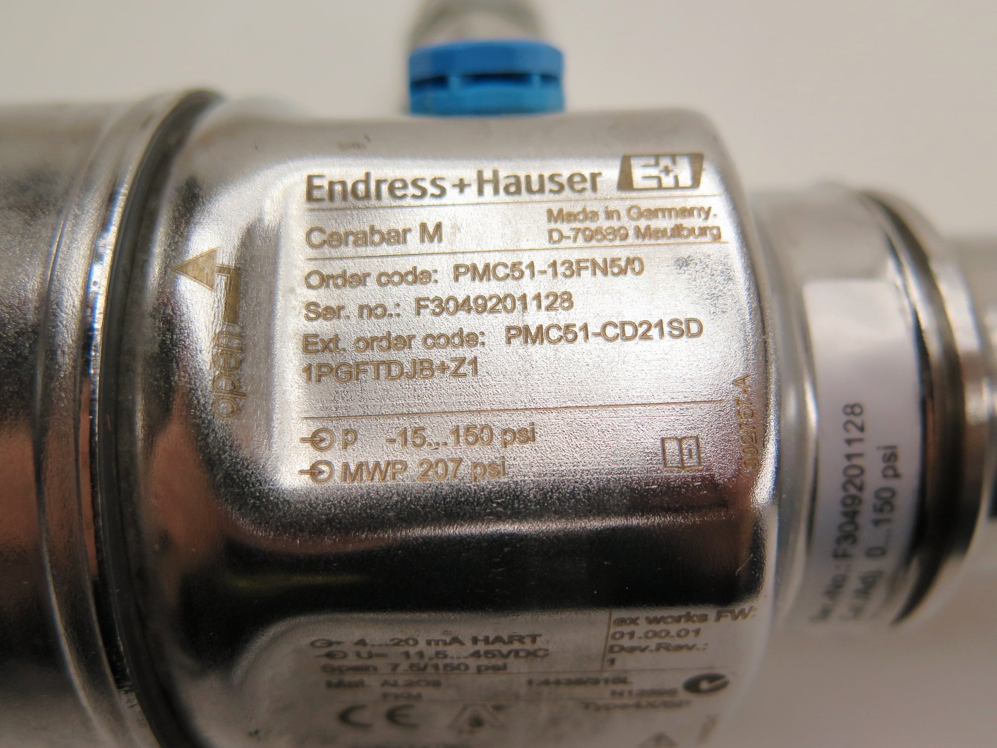 Endress + Hauser PMC51-13FN5/0 Cerabar M Pressure Transmitter – Advance ...
