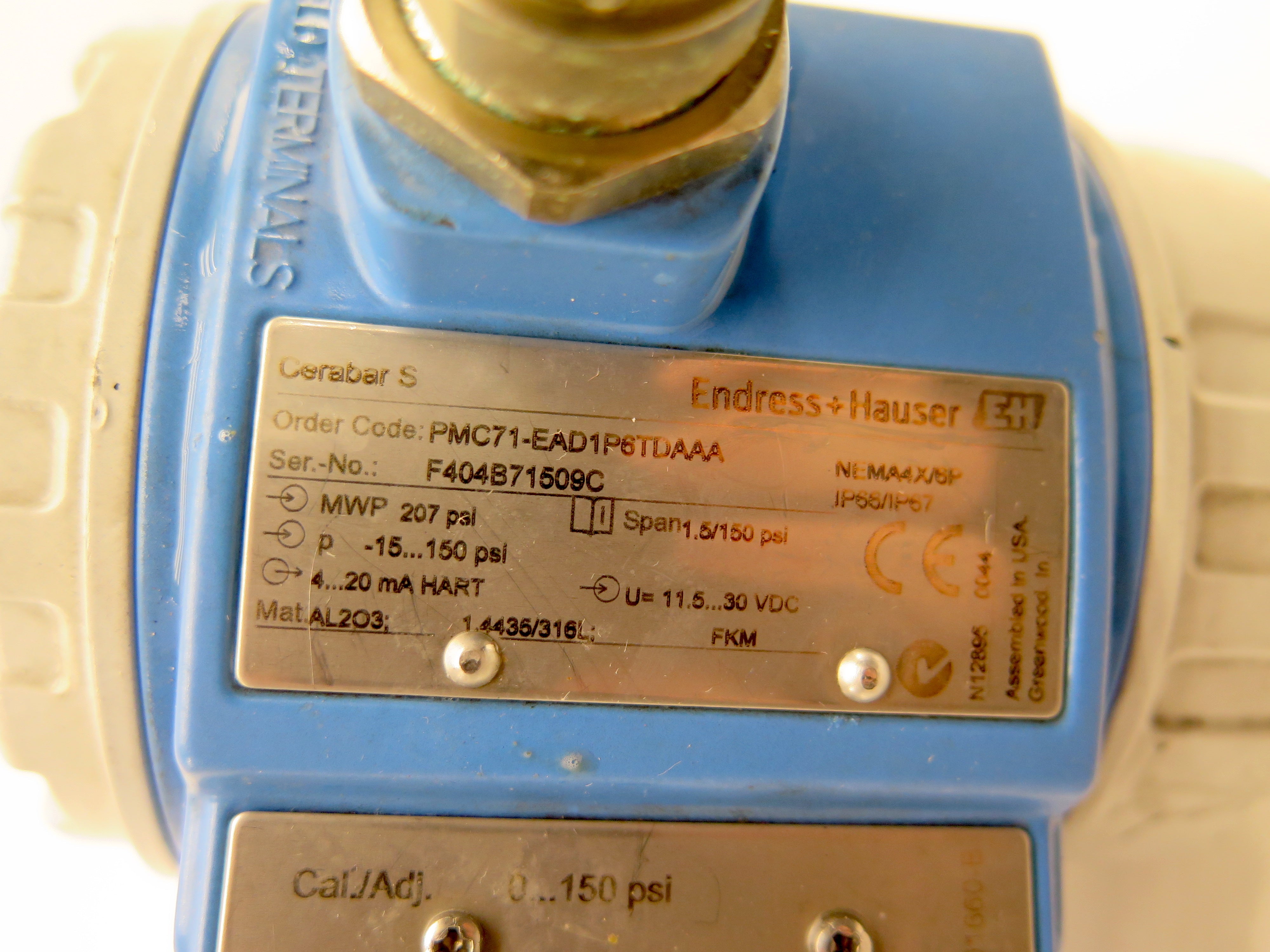 Endress + Hauser PMC71-EAD1P6TDAAA Pressure Sensor & Transmitter - Advance Operations