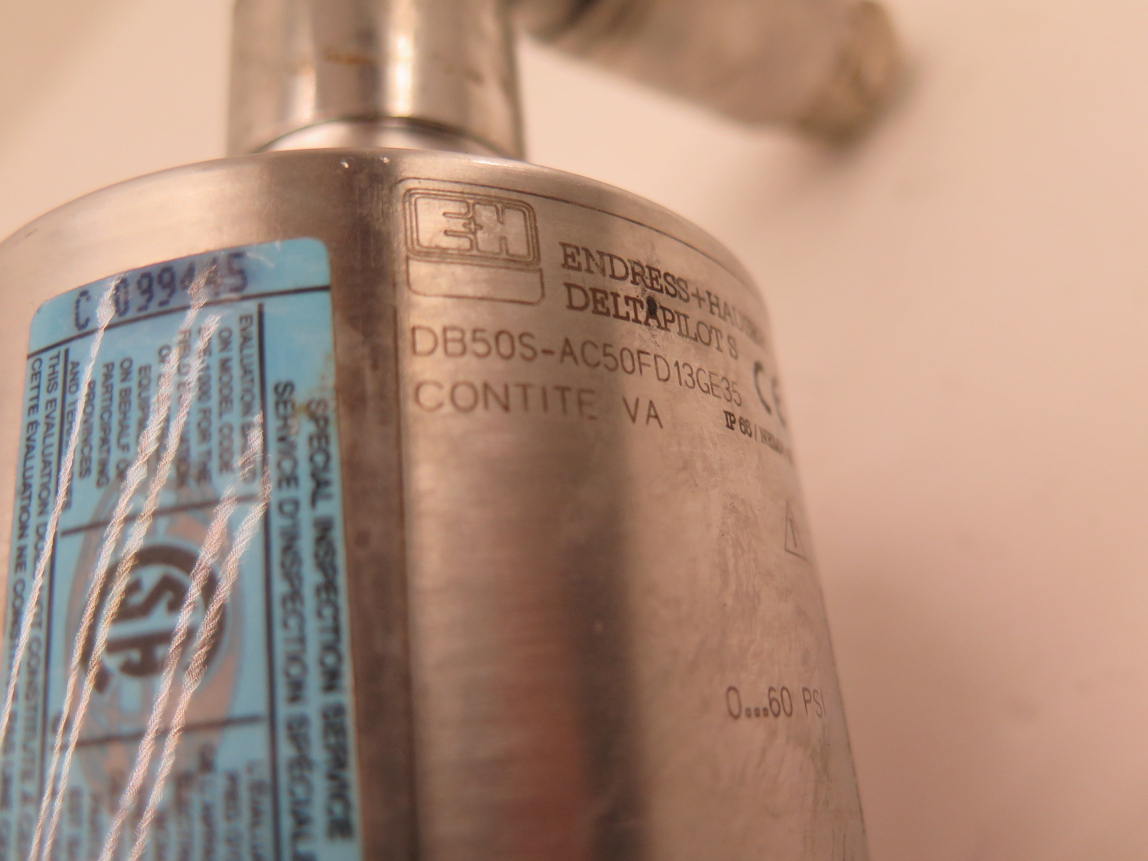 Endress + Hauser DB50S-AC50FD13GE35 DeltaPilots Contite VA - Advance Operations