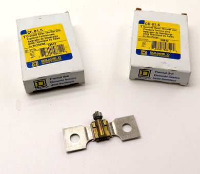 Square D / Schneider CC 81.5 Overload Relay LOT OF 2 - Advance Operations
