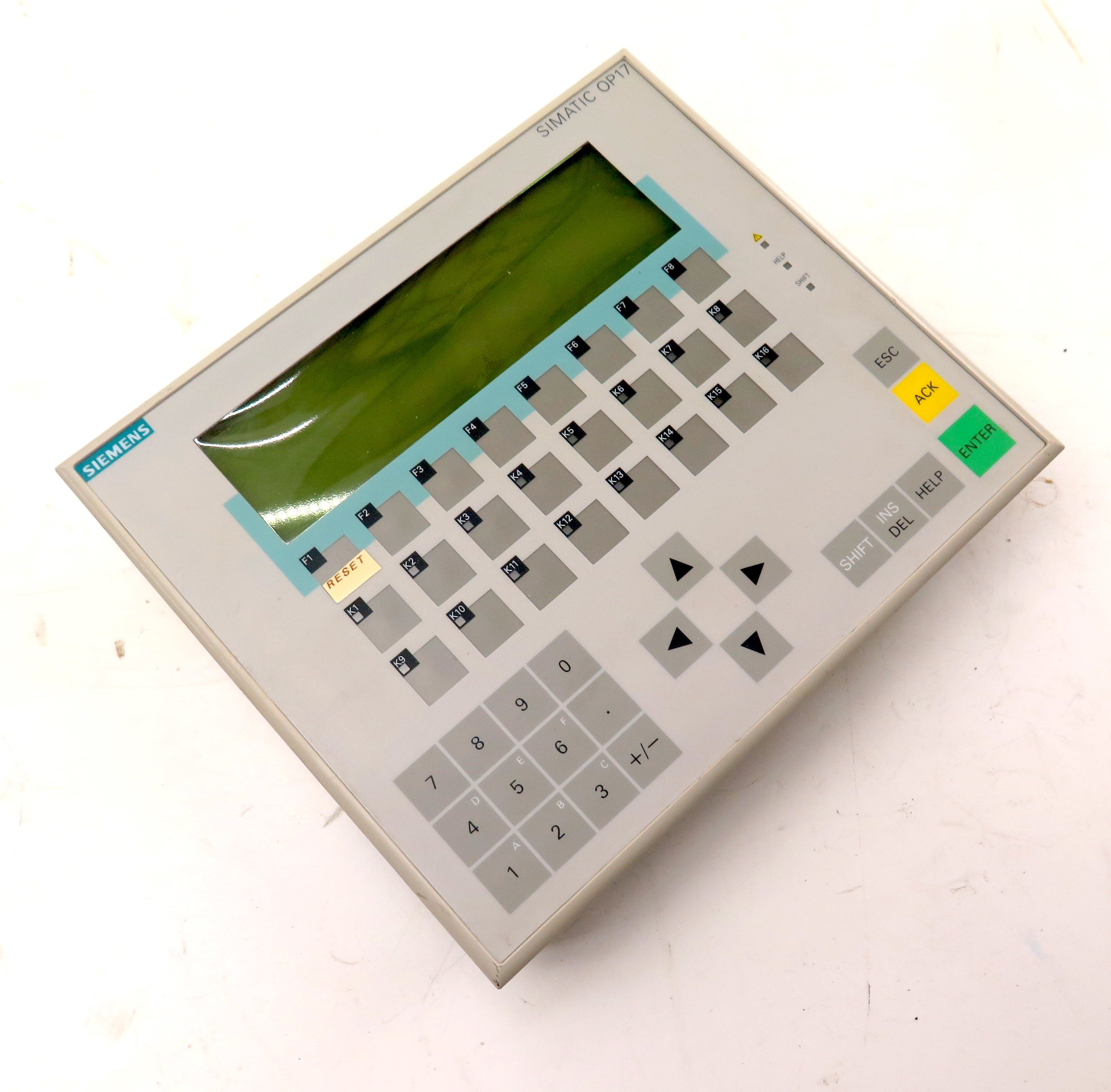 Siemens 6AV3 617-1JC30-0AX1 Operator Panel OP 17-DP12 - Advance Operations