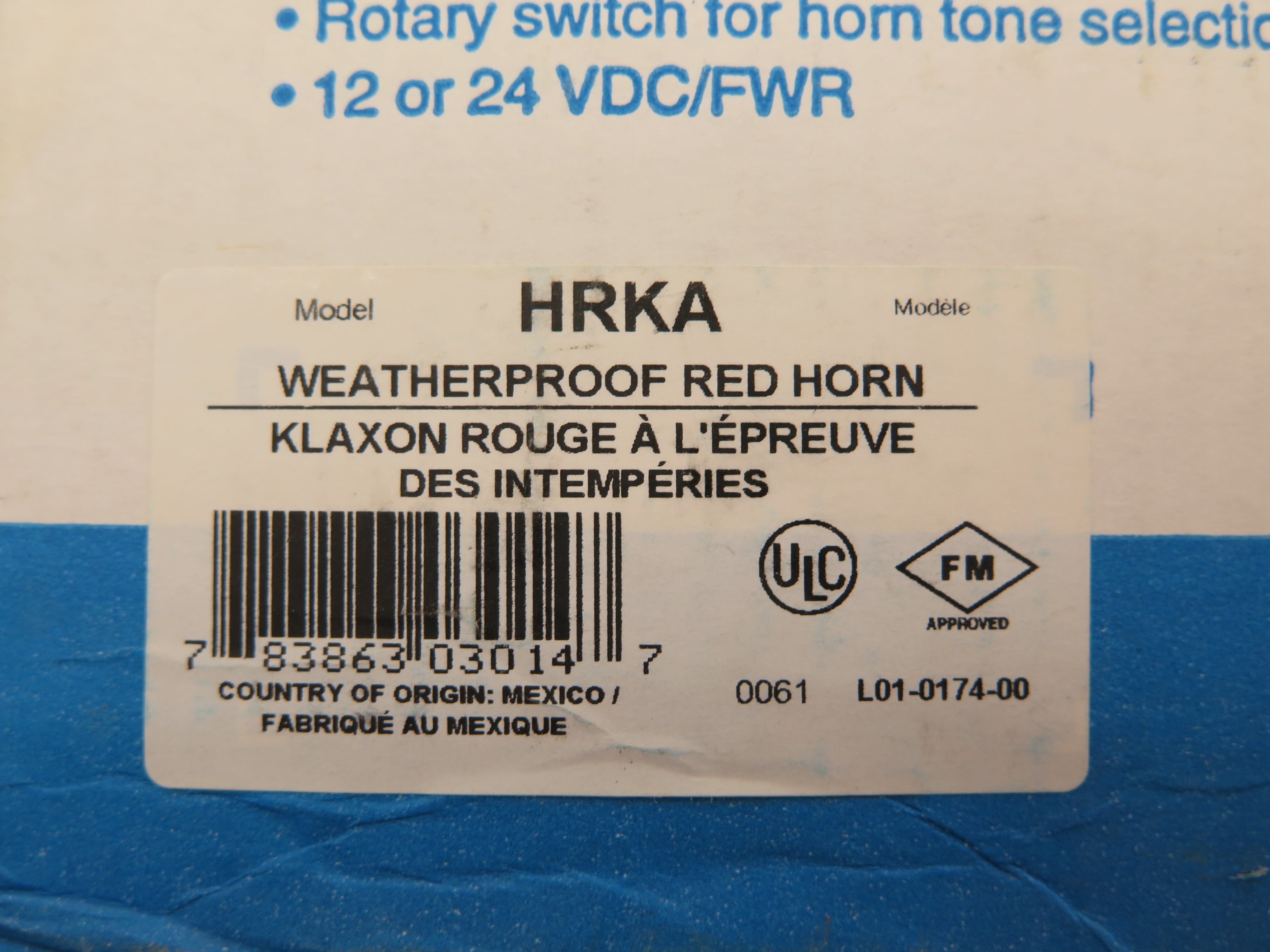 Spectralert HRKA Red Weatherproof Alarm Horn - Advance Operations