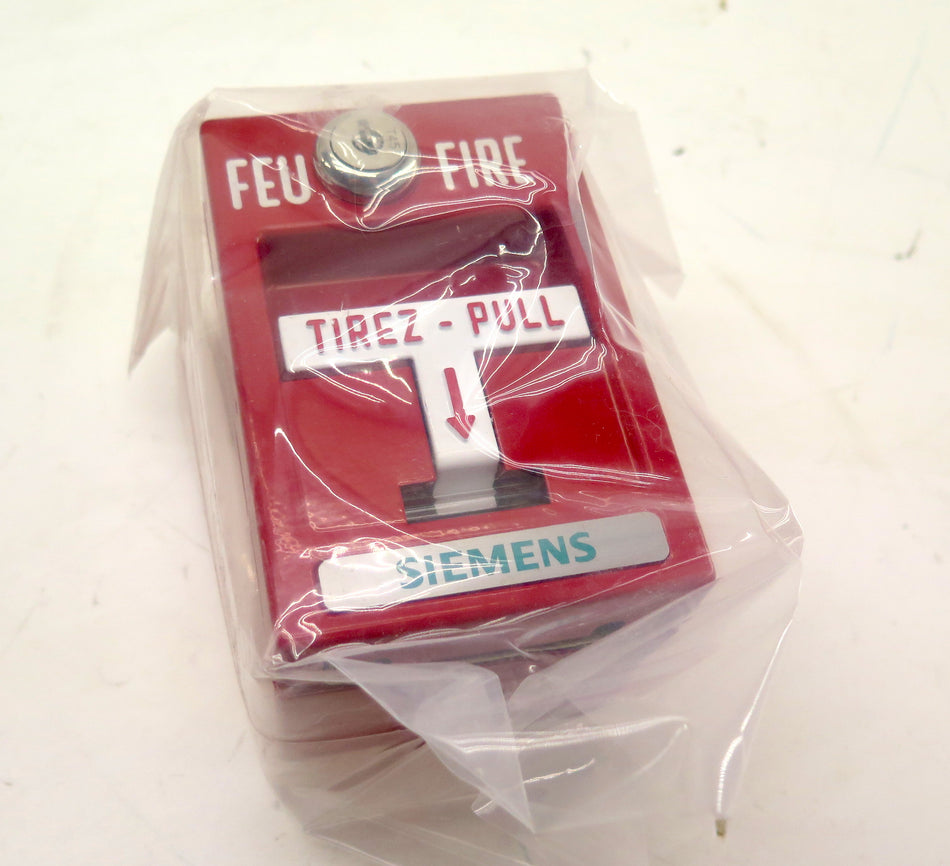 Siemens MSM-K-WP Fire Alarm RED Metal Pull Down Station NEW IN BOX - Advance Operations