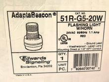 Load image into Gallery viewer, Edwards / AdaptaBeacon 51R-G5-20W Fire &amp; Security Flashing Light W/Horn - Advance Operations
