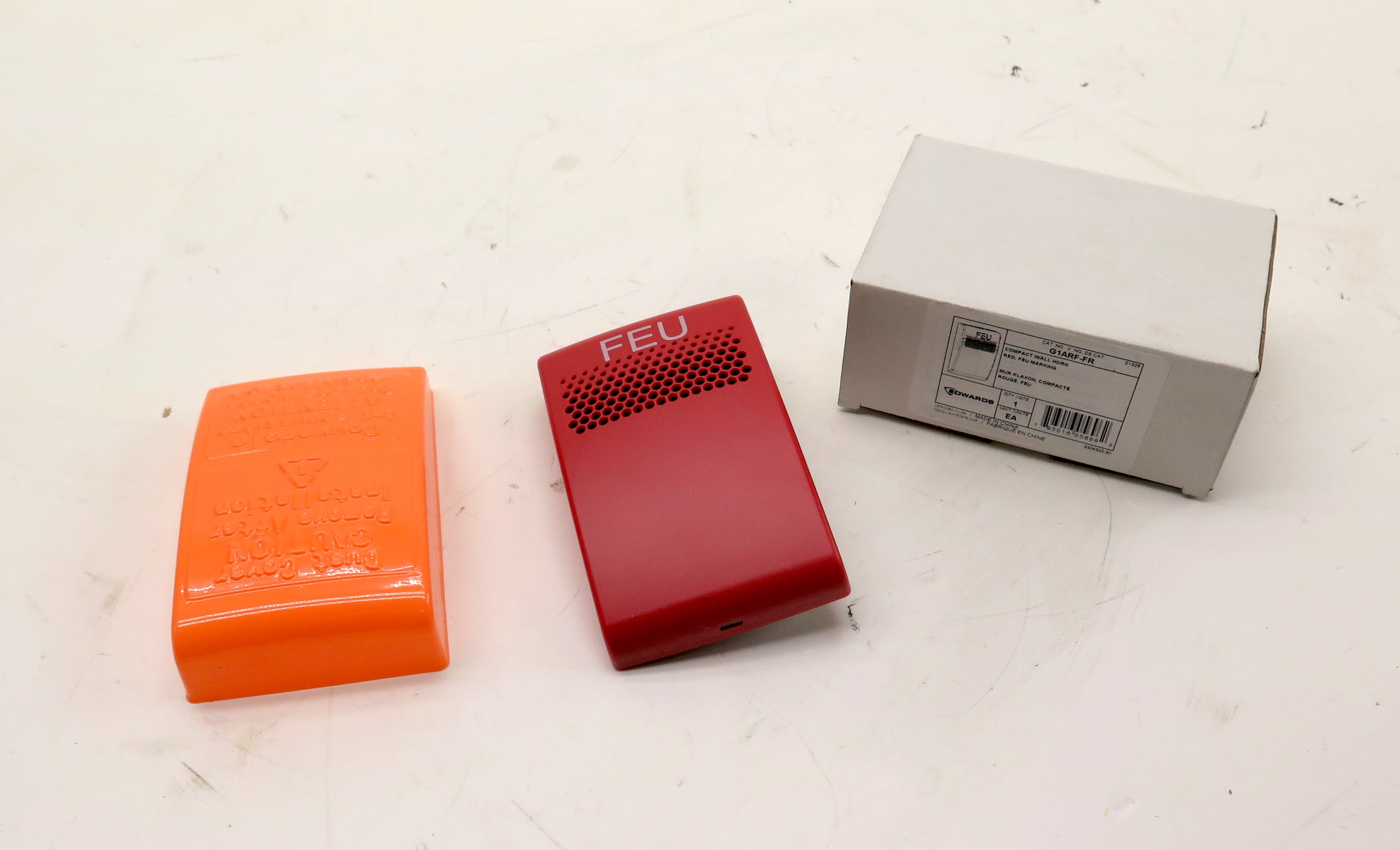 Edwards G1ARF-FR Compact Wall Horn RED Feu Marking ( French) - Advance Operations