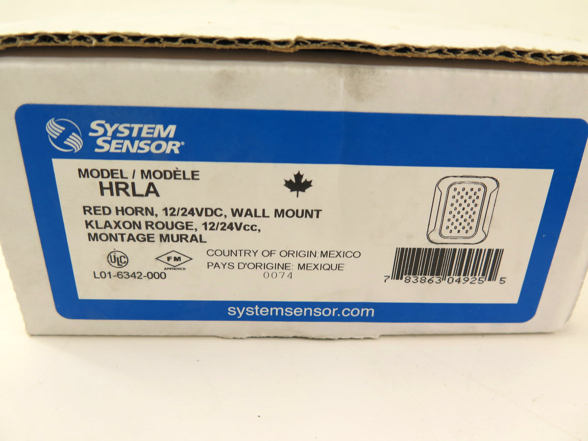 System Sensor HRLA Red Horn 12/24VDC Wall Mount - Advance Operations