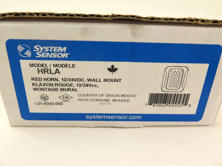 System Sensor HRLA Red Horn 12/24VDC Wall Mount - Advance Operations