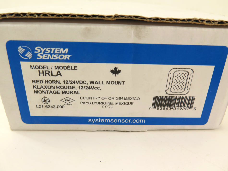 System Sensor HRLA Red Horn 12/24VDC Wall Mount - Advance Operations
